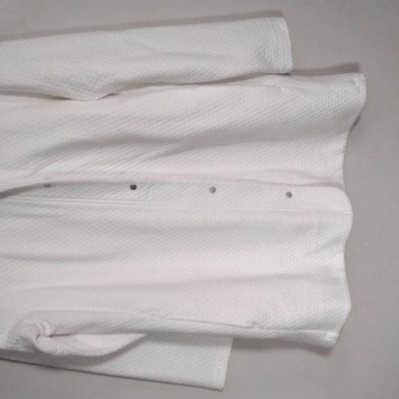 Nwt Eileen Fisher white hooded long jacket size large - Picture 2 of 14